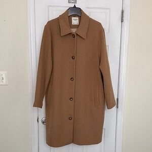 XL Abercrombie & Fitch Women's Wool-Blend Tailored Topcoat